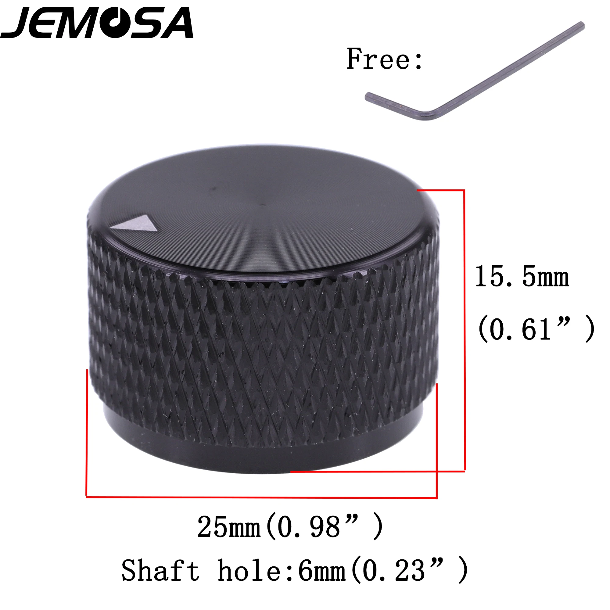 20*15.5mm 25*15.5mm Potentiometer Volume Knob Control Button  Aluminum Rotary Encoder Amplifier Switch Knob 6mm 1PC