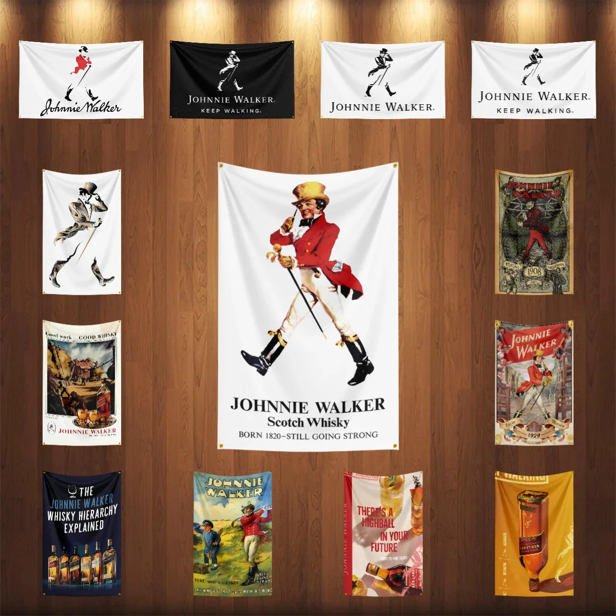 Bandera de whisky-j-johnnie walkerS de 3x5 pies, pancarta de vino con Alcohol impresa de poliéster para decoración, bebida, ron, bandera de cerveza
