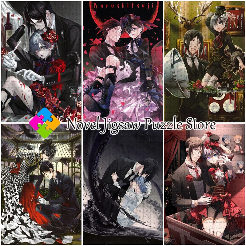 

Japanese Anime Black Butler Puzzle 108/200/300/500/1000 Pieces Cartoon Character Jigsaw Puzzles Adult Handmade Toys Collection