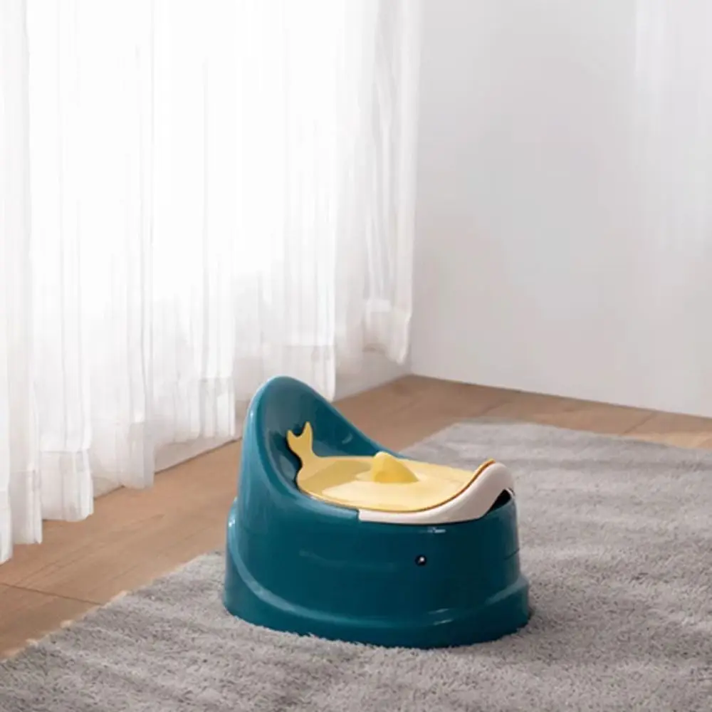 Leichtes Anti-Leckage-Töpfchen für Kleinkinder, tragbar, wiederverwendbar, Baby-Trainingstoilette, rutschfest, stabile Basis, Wasserlassen, Kunststofftopf, Camping