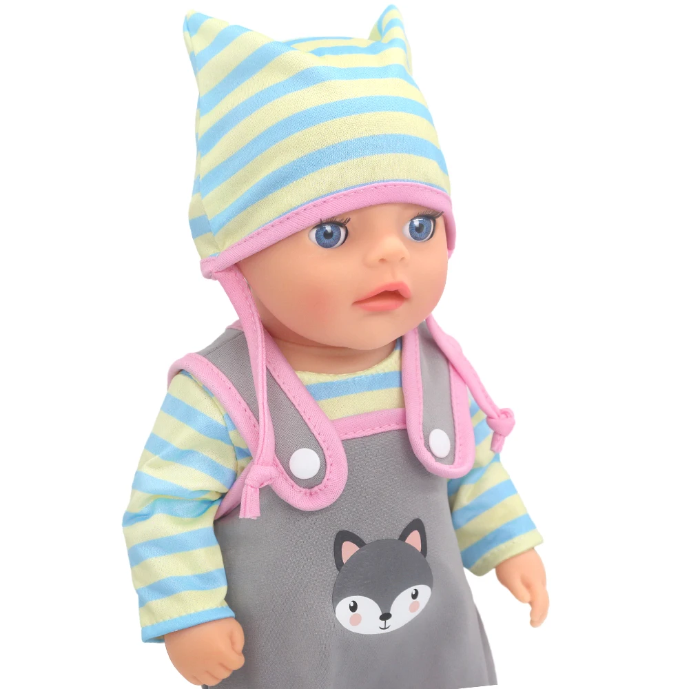 Puppenkleidung für 43 cm geborene Babypuppe, 13–18 Zoll, Neugeborene Puppe, niedliche Pullover, Strampler, Anzug, Puppenzubehör, Festival, Geburtstagsgeschenk – Detail 22