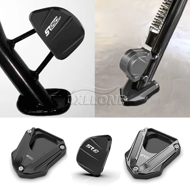 

2025 For VOGE SR250GT SR 3 SR3 2023 - 2026 Motorcycle CNC Aluminium Kickstand Foot Side Stand Enlarger Extend Side Brace Assist