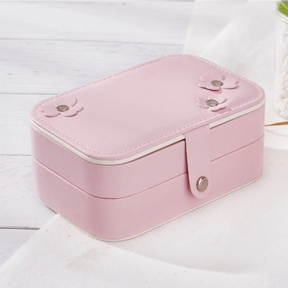 Jewelry Box Jewellery Organizer for Women Travel Jewlery Case Storage Earring Holder Small  Layer Girls Holder Jewlery Storage