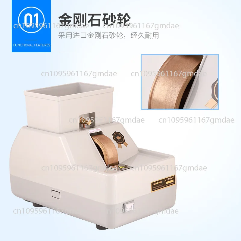 Manual Lens Beveling Machine – Lens Polishing and Trimming, Manual V-Groove Grinding, 35WV High-Power New Model Manual Grinder