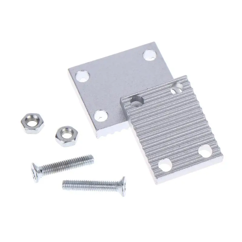 Aluminum Trapezoid Teeth Clamp Fit GT2 6mm 10mm Open Synchronous Timing Belt Gear Board Connecting Plate For 3D Printer