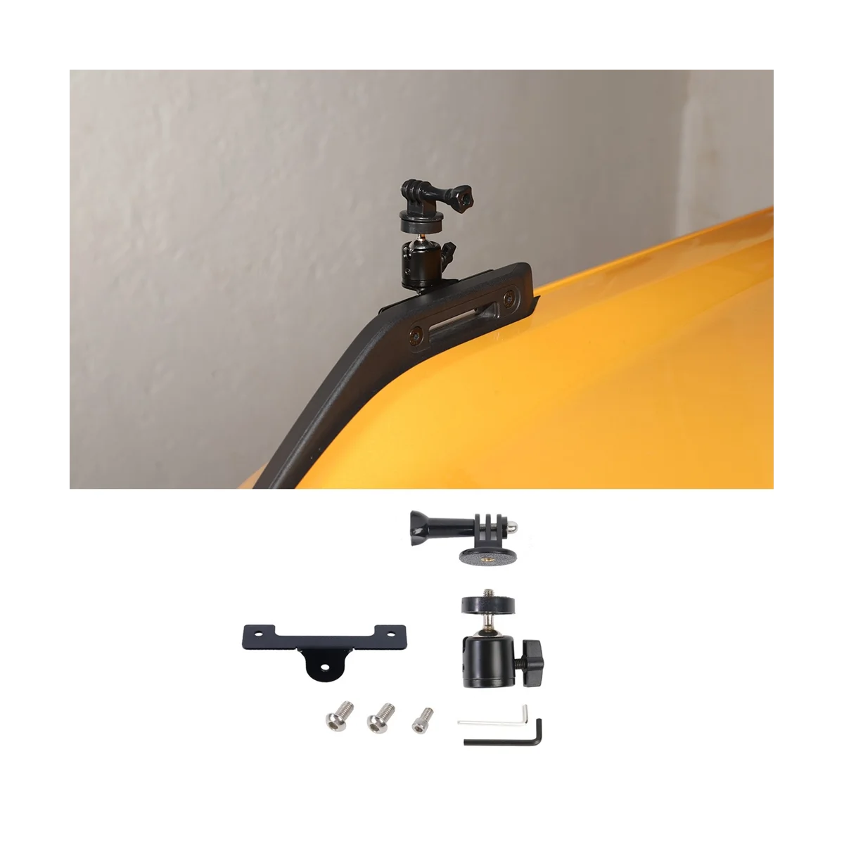Action Camera Mount Holder for 2021-2022 Ford Bronco Accessories Hood Trail Sights Side Release Handle Mounting image 4