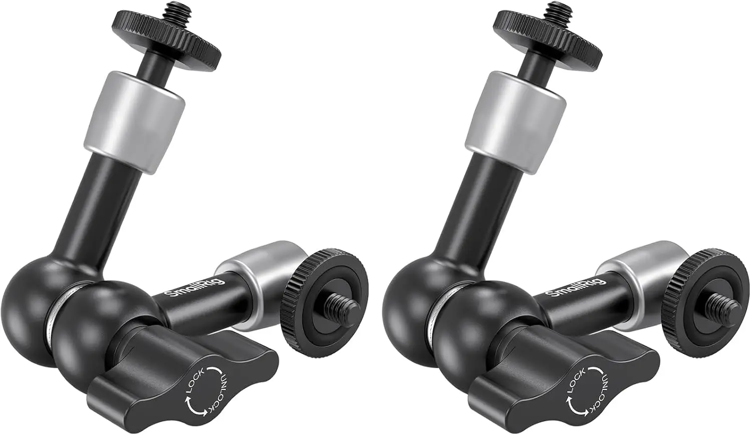 

5.5-inch Magic Arm 2-Pack, Articulating Adjustable Friction Arm Mount with 1/4"-20 Thread Screw, for Camera Monitor/LED