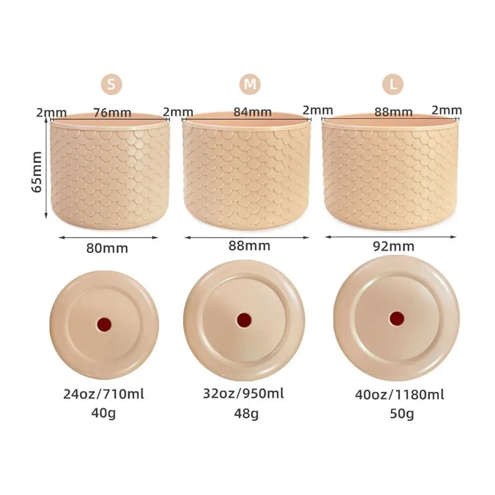 1Pcs New Anti-Slip Silicone Boot Protective Fish Scale Pattern Bottle Bottom Base Colorful Cup Sleeve for Owala 24oz 32oz 40oz - view 6