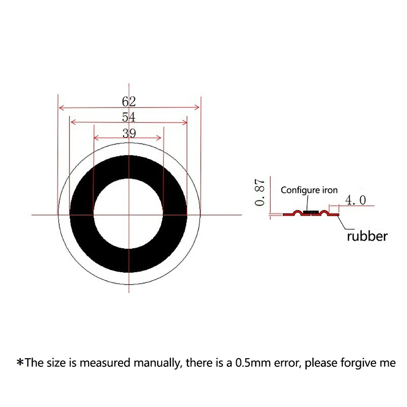 62MM Bass Radiator Speaker Diaphragm Auxiliary Strengthen Bass Vibration Membrane Passive Radiator For Woofer DIY Repair Parts