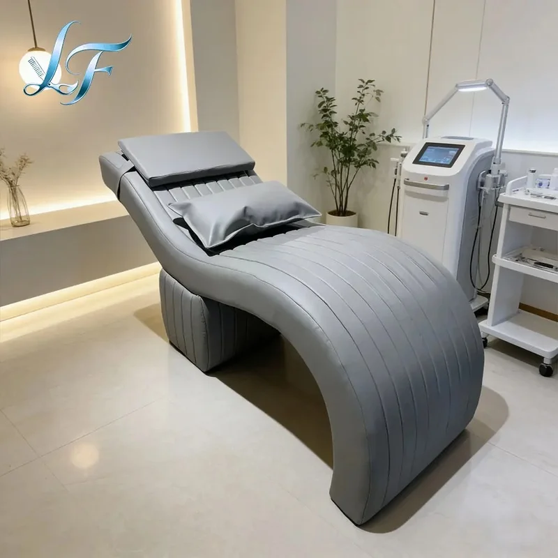 High Quality Eyelash Foam Spa Beauty Bed Curved Topper Beauty Salon Lash Mattress