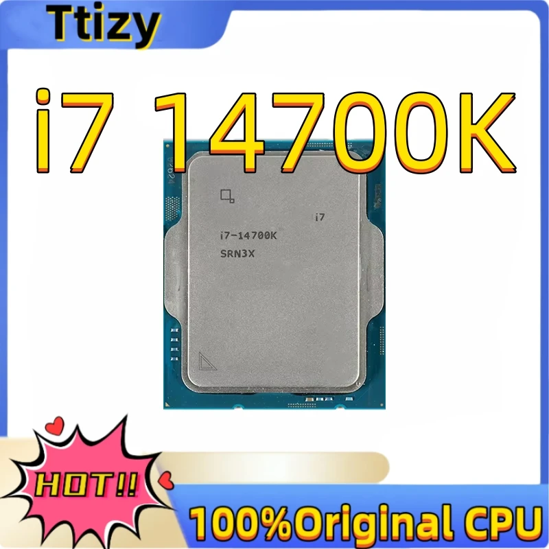 i7 14700K Processor 10nm 20 Cores 28 Threads 3.4GHz 33MB 125W LGA 1700 14th Gen CPU TB