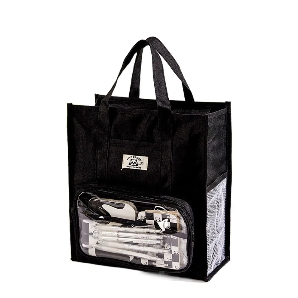 nova-bolsa-de-estudo-em-cor-solida-multi-camadas-grande-capacidade-com-bolso-transparente-mochila-escolar-portatil