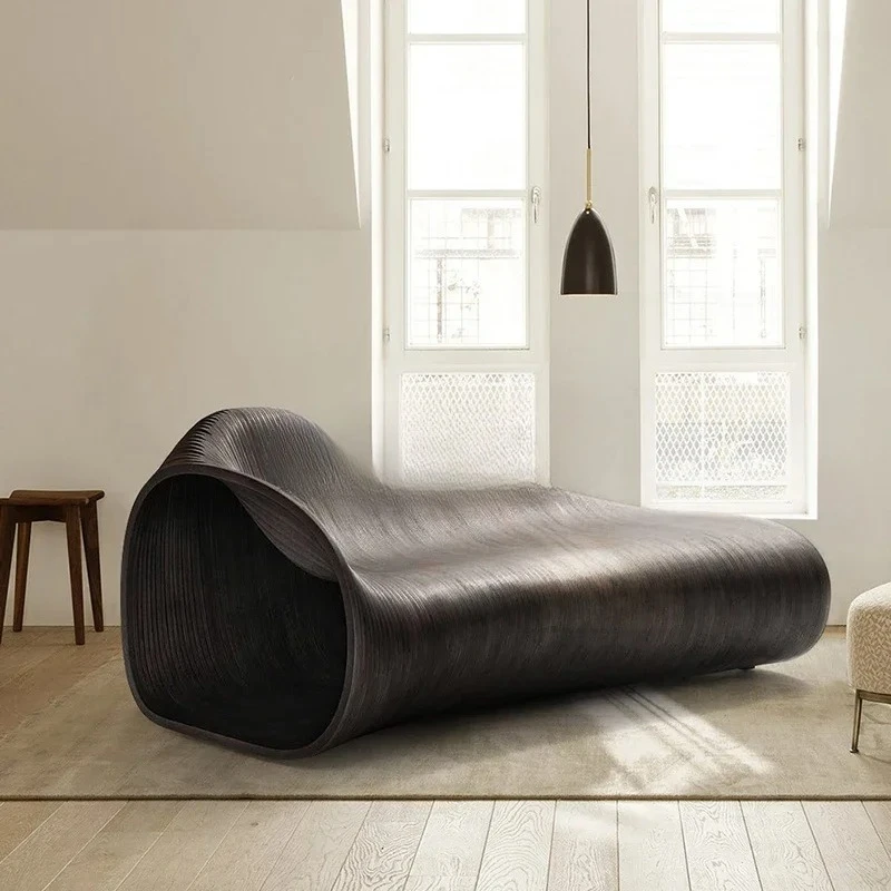 

xzxNordic Art Bench Solid Wood Sofa Villa Courtyard Hotel Sun Room Leisure Furniture