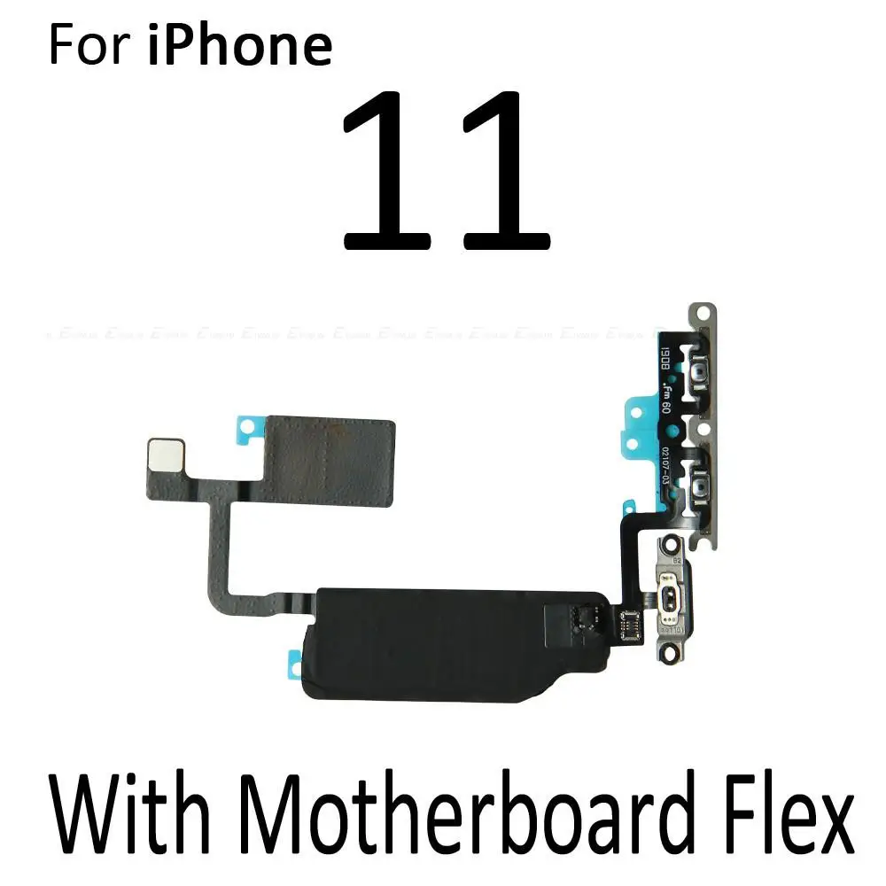 Mute Switch Power Key Ribbon For iPhone 13 12 mini 12 11 Pro Max Volume Button Control Flex Cable