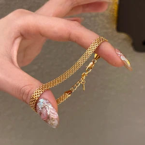 Novo 925 prata esterlina pulseira estilo simples mulher encantadora pulseira presente de festa de aniversário para amigos moda jóias requintadas 6 principais vendas pulseira da amizade 5 - №4