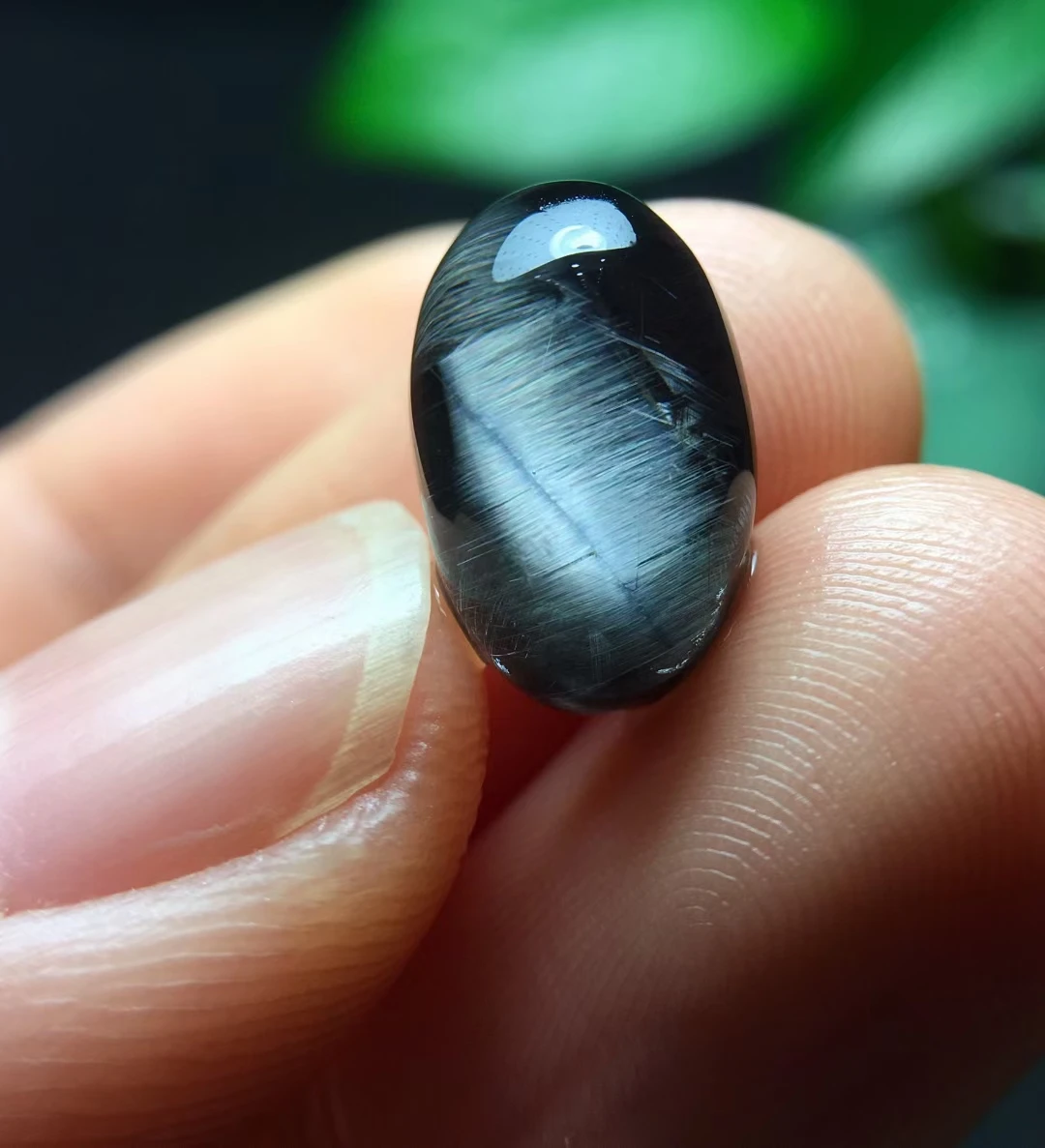 Natural Brookite Platinum Black Rutilated Quartz Pendant 14*8.7*6.3mm Bead Women Men Bead Jewelry Fashion AAAAAA