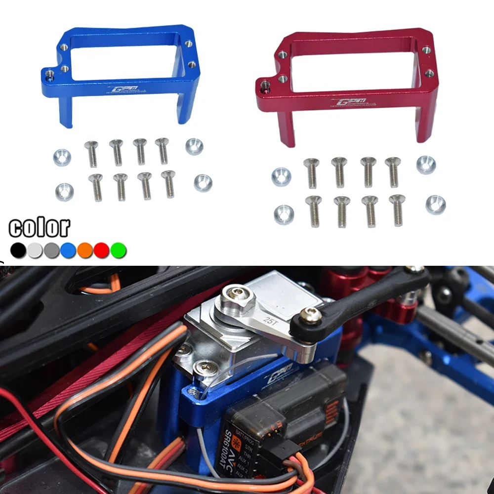 GPM Metal Aluminum Servo Mount Servo Fixed Seat Tray LOS231054 for LOSI 1/10 Lasernut U4 Tenacity DB TT Pro RC Car Upgrade Parts