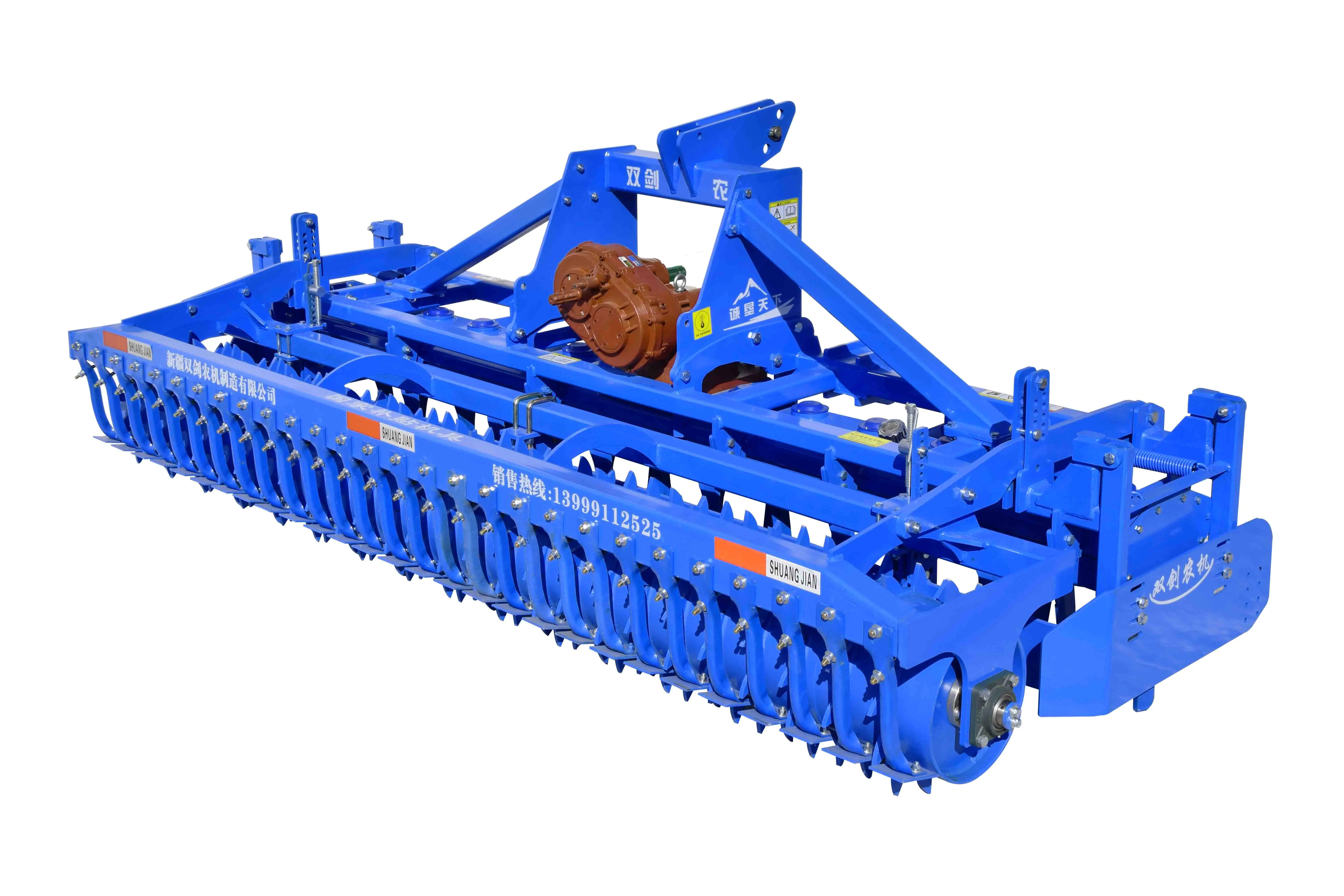 Agro Tractor Heavy Power Bodenbrechende Nivelliermaschine Farm Power Driven Rake Harrow Rotary Rake Machine