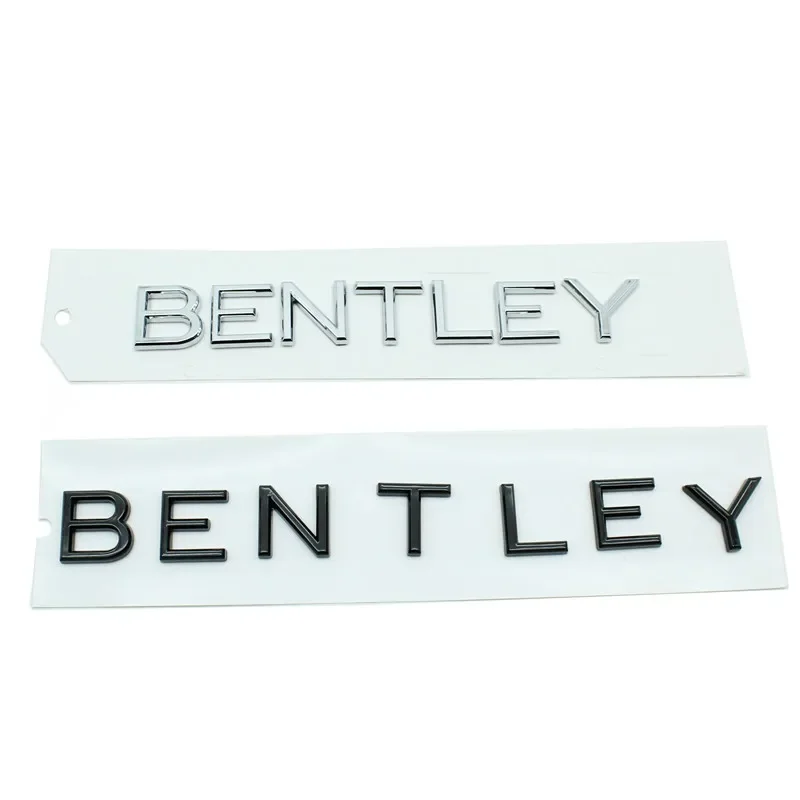 Car 3D trunk logo letter badge sticker Bentley logo Bentley Continental gt Bentley Bentayga Bentley Flying Spurlogo accessori