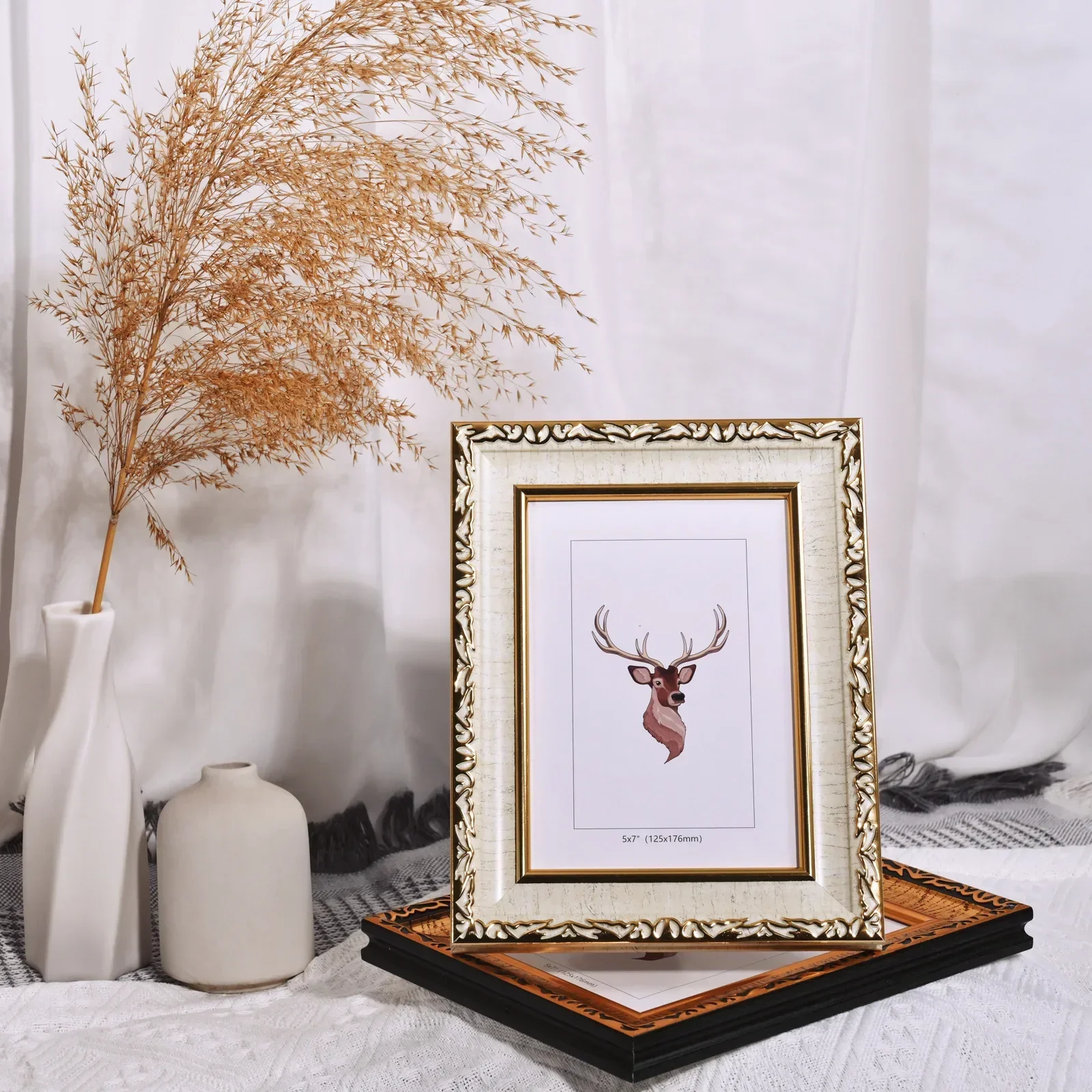 European creative photo frame A4 table 5 6 7 8 10 16 inch high-end photo frame picture frame A3 family photo wall hanging