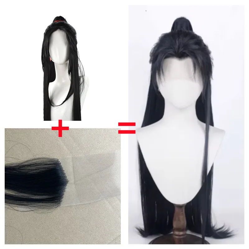 Ancient Style Lace Wig Hair Piece To Modify the Forehead of The Wig Hand Hook Hair Natural Patch Wig Piece