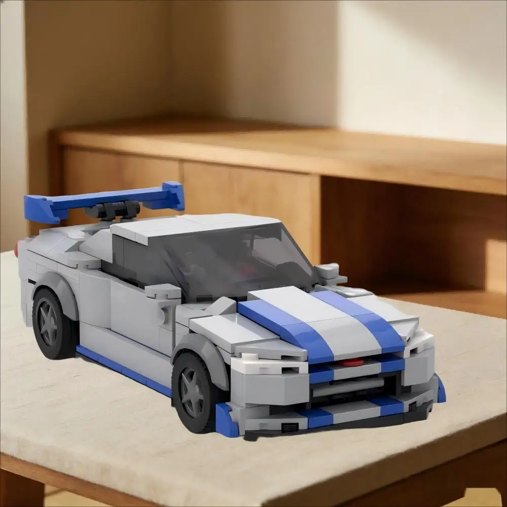 

Конструктор MOC-102532: Гоночный спорткар R34, 325 деталей, креативный гараж, игрушка-подарок