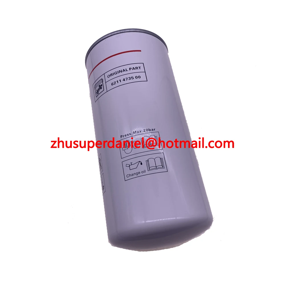 4pcs/lot 6211473550=6211473500 genuine Liutech compressor oil filter element OF