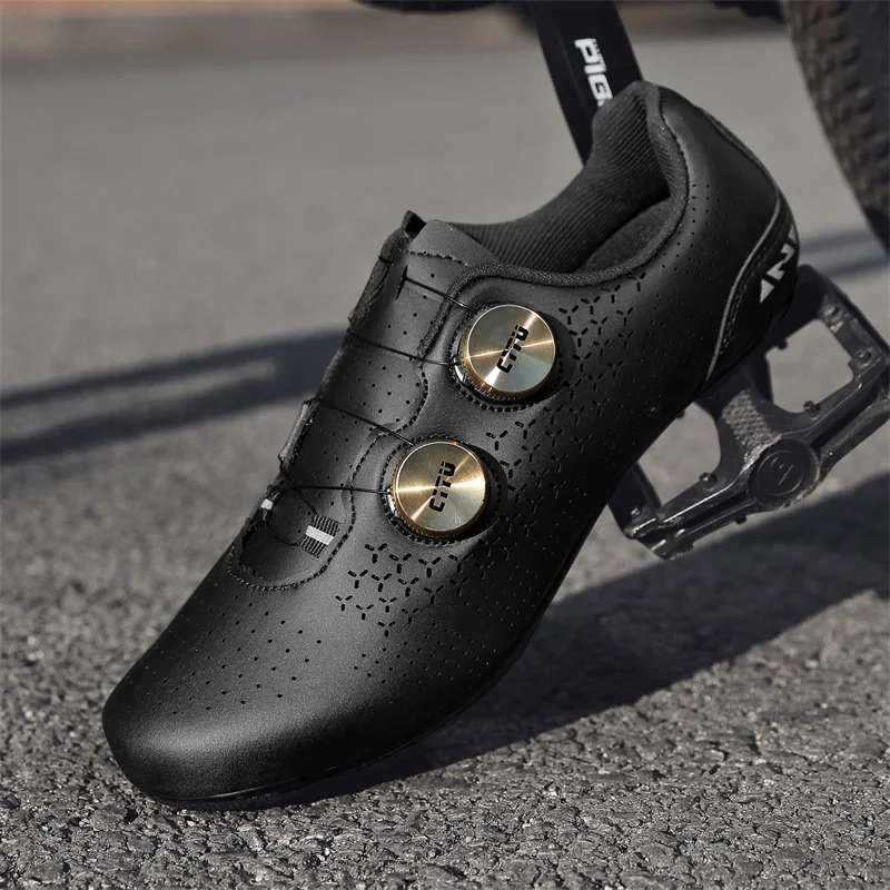 Herren Fahrradschuhe Radsport Schnellverschluss-Schuhe MTB Rennrad Unisex Profi-Rennschuhe Modische Gummi-Flachschuhe – Detail 3