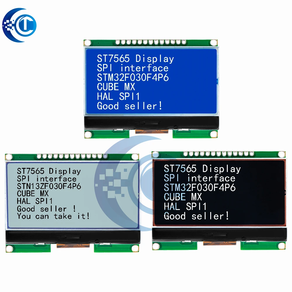 LCD12864 12864-06D, 12864, LCD-module, COG, met Chinees lettertype, dotmatrixscherm, SPI-interface