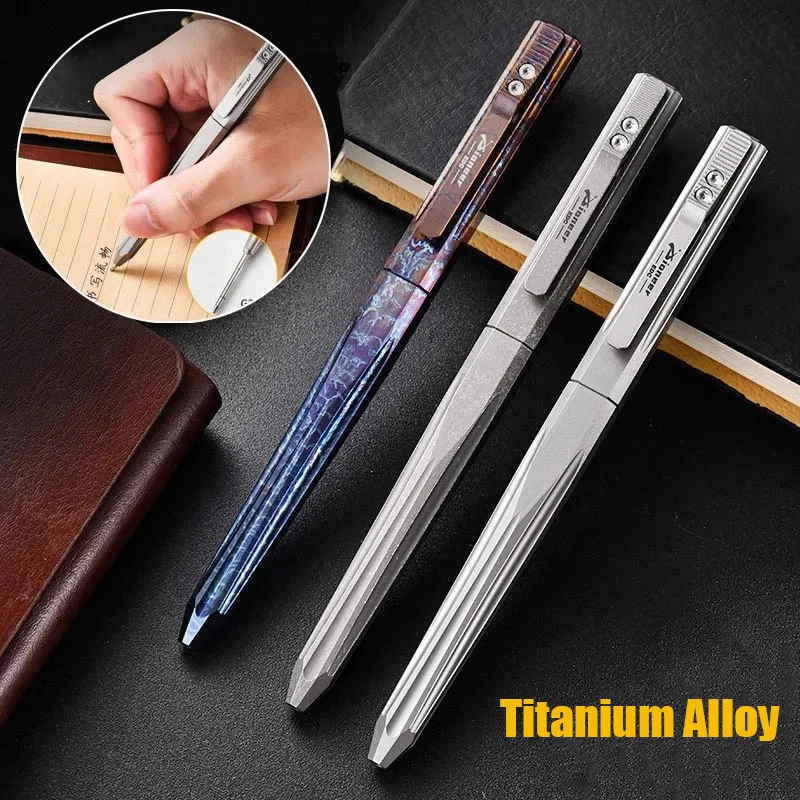 

Titanium Alloy Tactical Pen Business Gel Pen Broken Window Signature Pen Neutral Outdoor EDC Tool G2 Pen Refill