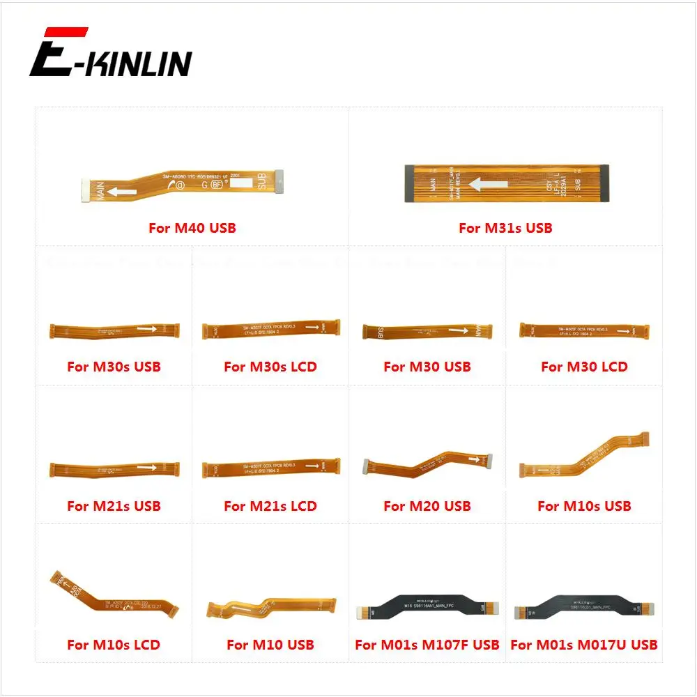 100% New Main Board Motherboard Connection Flex Cable For Samsung Galaxy M10 M20 M01s M10s M21s M30 M30s M31s M40