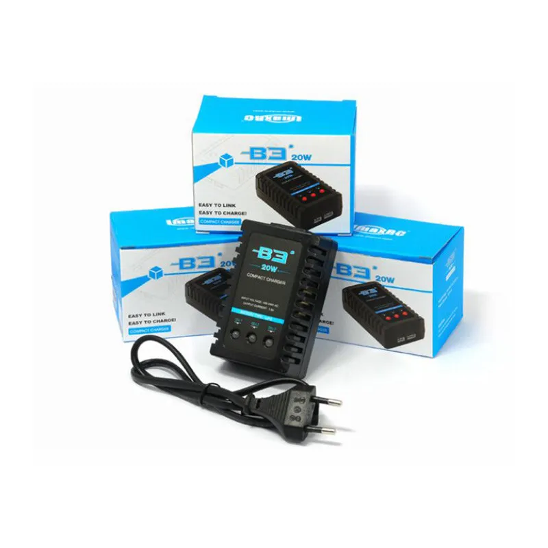 B3 20W Fixed-Wing Drone 7.4V 11.1V Lithium Battery Balance Charger High Current Fast Charging