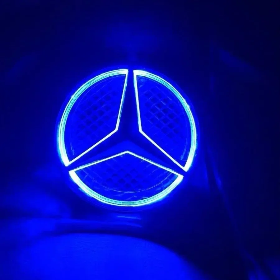 Car Front Grilled Star Emblem LED Illuminated Logo White Blue Red Light for Mercedes Benz W166 X205 GLS350 400 500 550 AMG/GLS63