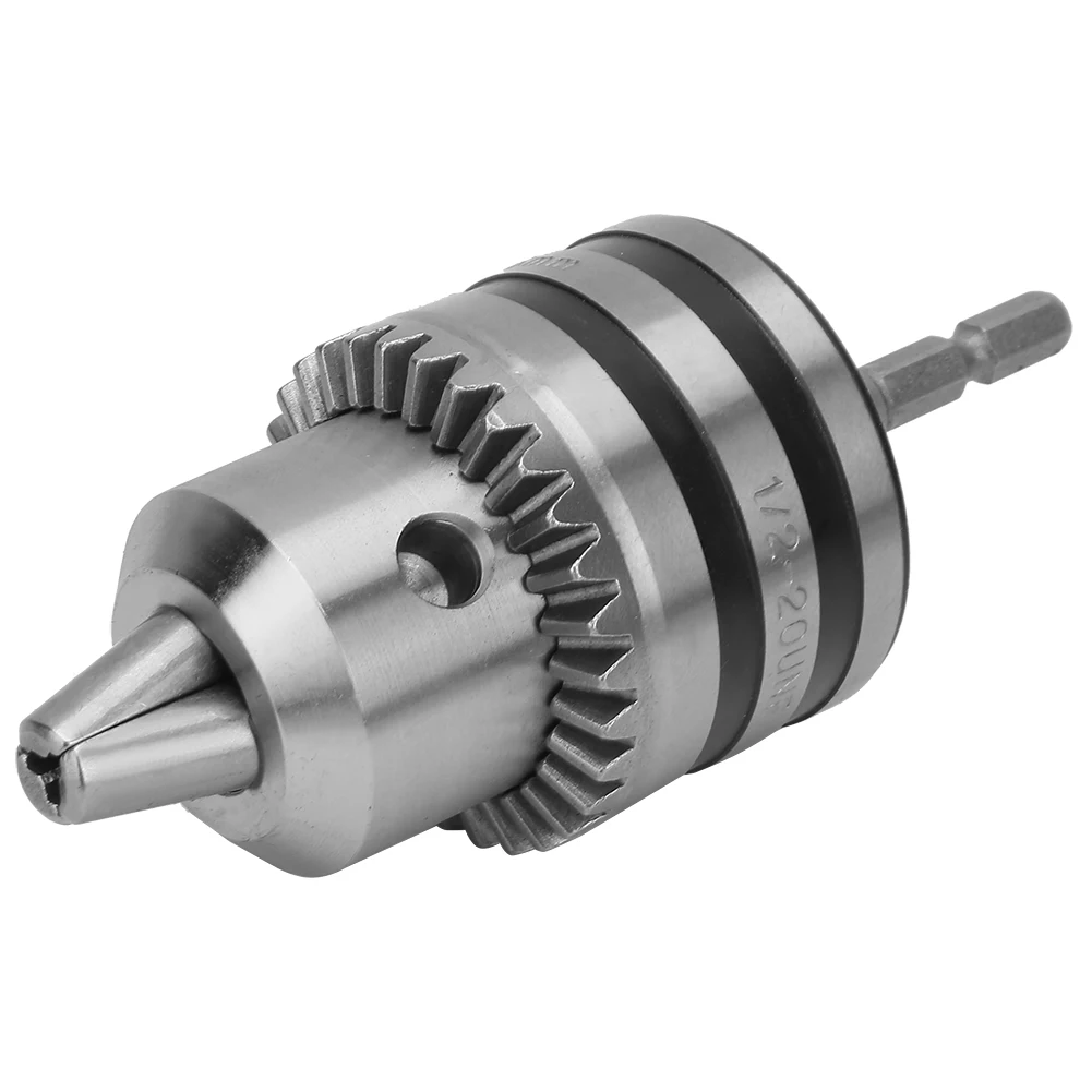 Комплект адаптеров для сверлильного патрона 3,0-16 мм 1/2-20UNF Ключевой сверлильный патрон с адаптером с шестигранной головкой Сверлильный патрон с ключом Электрический сверлильный патрон