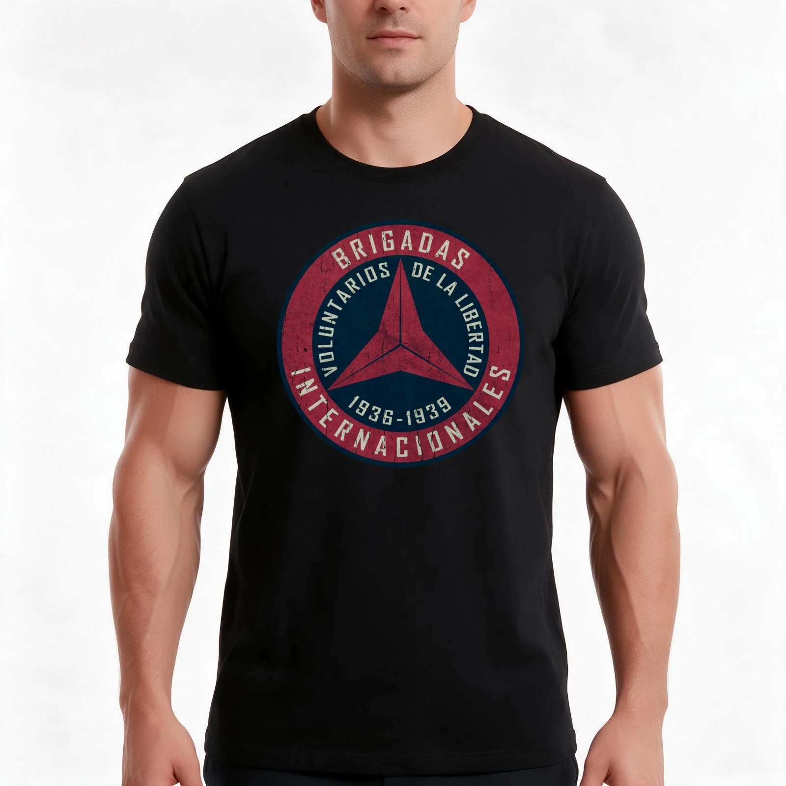 International Brigades 1936 - 1939 T-Shirt Summer Casual Cotton Tee Oversized Streetwear Tops Vintage Graphic Print