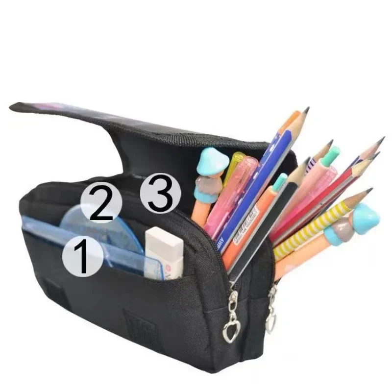 Demon Slayer 3D Anime Pen Tas Student Opbergtas Tanjiro Nezuko Zenitsu Giyuu Cartoon Pen Box Leuke Jongens Meisjes Etui