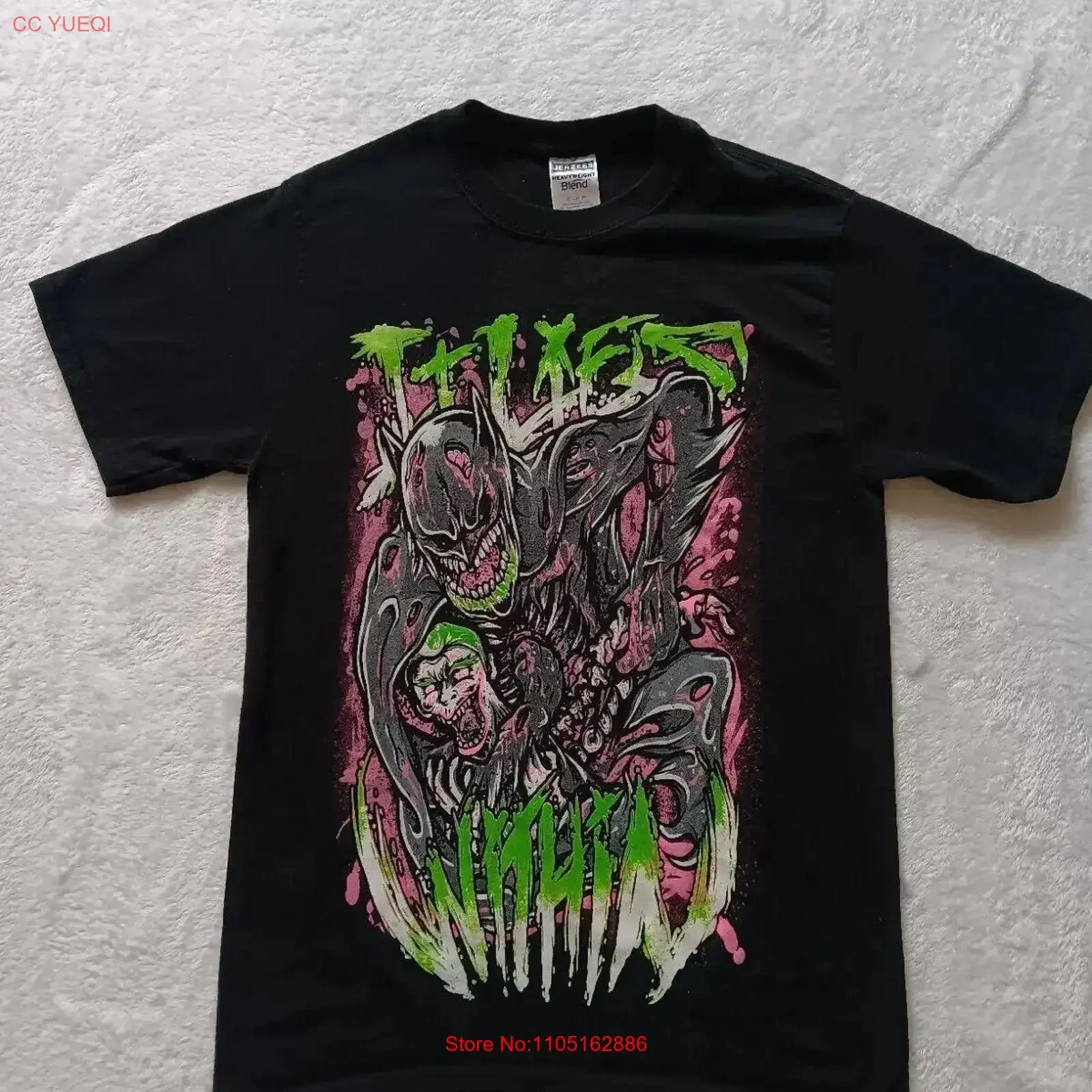 تي شيرت رجالي إنه يكذب داخل فرقة ميتال كور مقاس صغير من الصوان عتيق مغسول مريح ناعم كاجوال موضة متعددة الاستخدامات قابلة للتنفس #1