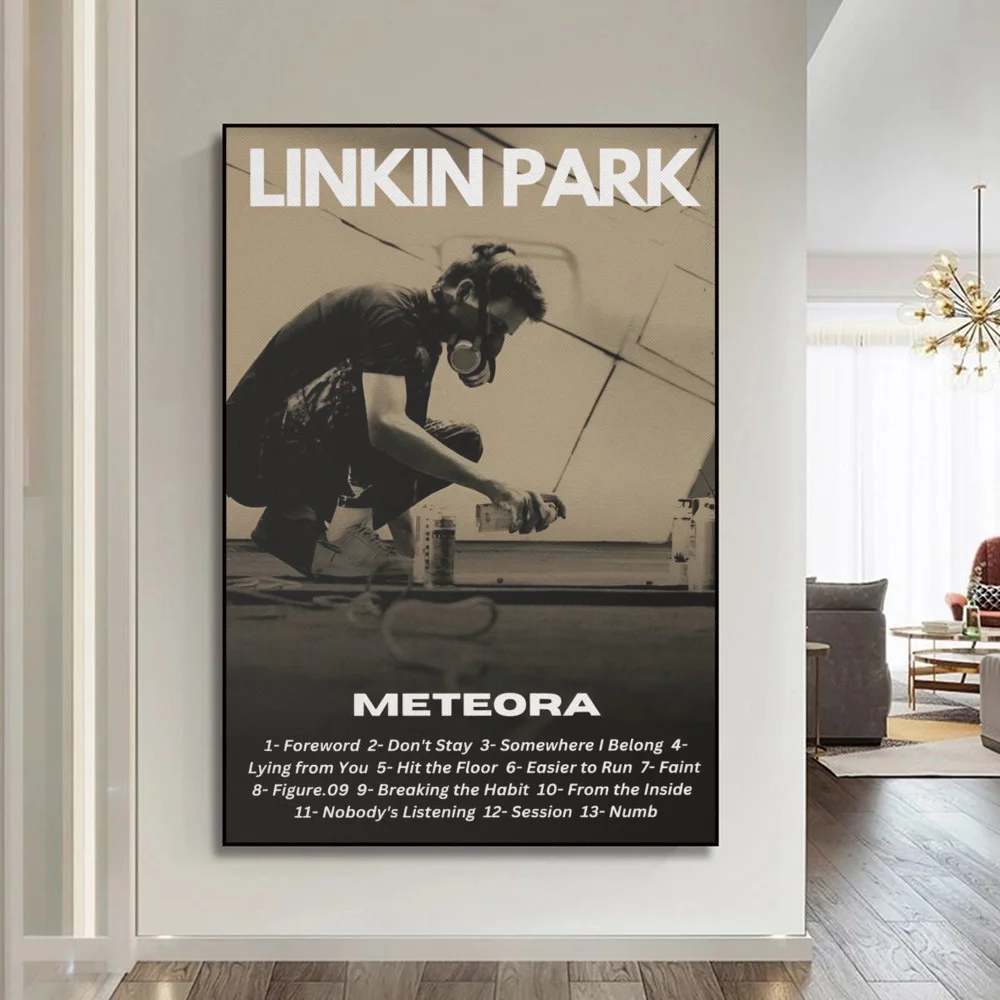 ملصق فني ذاتي اللصق للفرقة L-Linkin ، ملصق ورقي مقاوم للماء ، قهوة ، منزل ، بار ، ملصقات ، ملصقات حائط #3