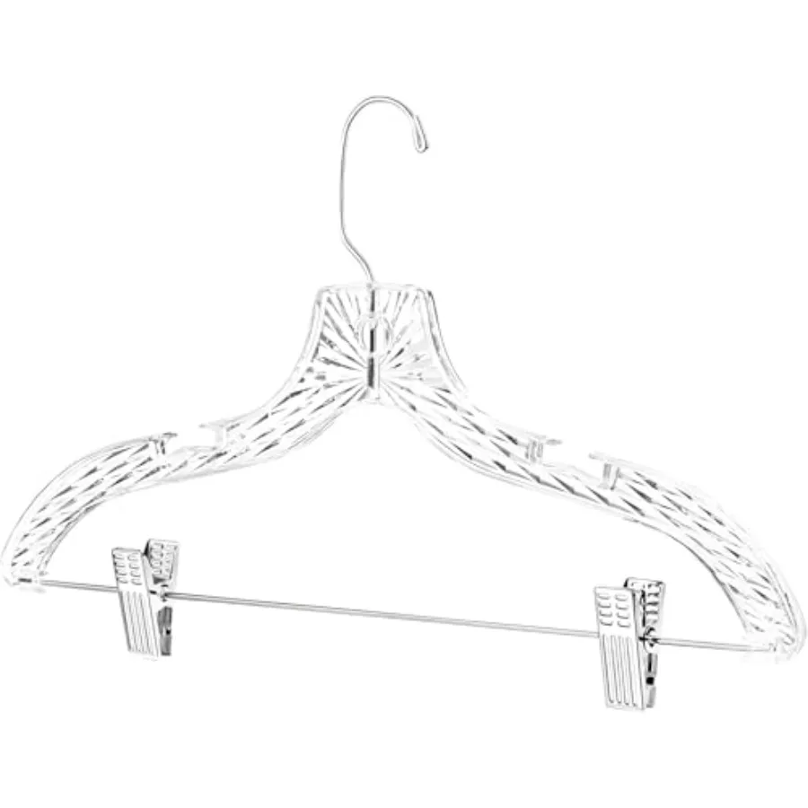 

Clothes Hangers with Clips Plastic Set of Pack Heavy Duty Hangers Dresses T-Shirts Shirt Suit Hangers for Closet Organization C
