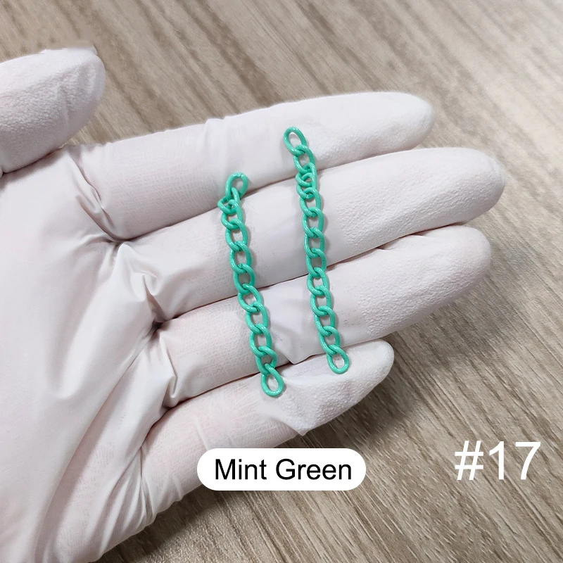 20-30 Stück 5cm Metall Bunte Schlüsselanhänger-Verlängerungskette Schlüsselring-Verbinder für Spielzeug, Puppen, Anhänger, DIY-Schmuckzubehör – Detail 7