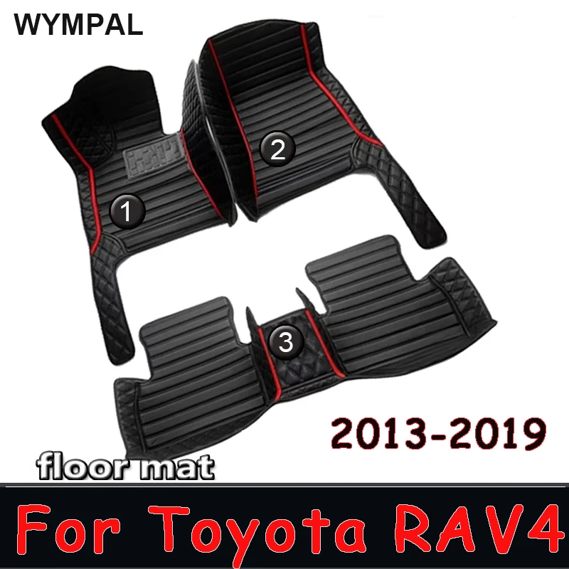 

Автомобильные коврики для Toyota RAV4 2013 2014 2015 2016 2017 2018 2019, ковры, подушечки для ног, аксессуары