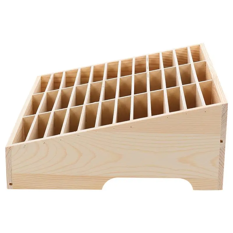 Office Mobile Phone Organizing Box Temporary Wooden Multi-grid Cell Phones Storage Box Desktop Mobile Phone Holder Organizer