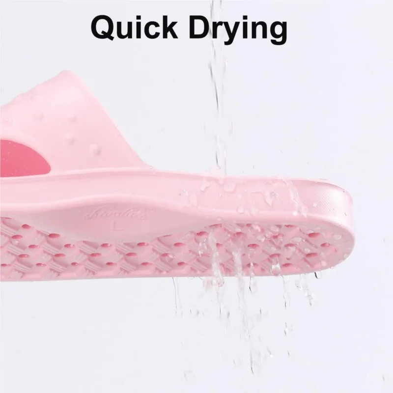 Smile Super Soft Shower Slippers For Women Men Light Non-slip Indoor Slides Quick Drying Bathroom Slippers With Arch Support - view 6