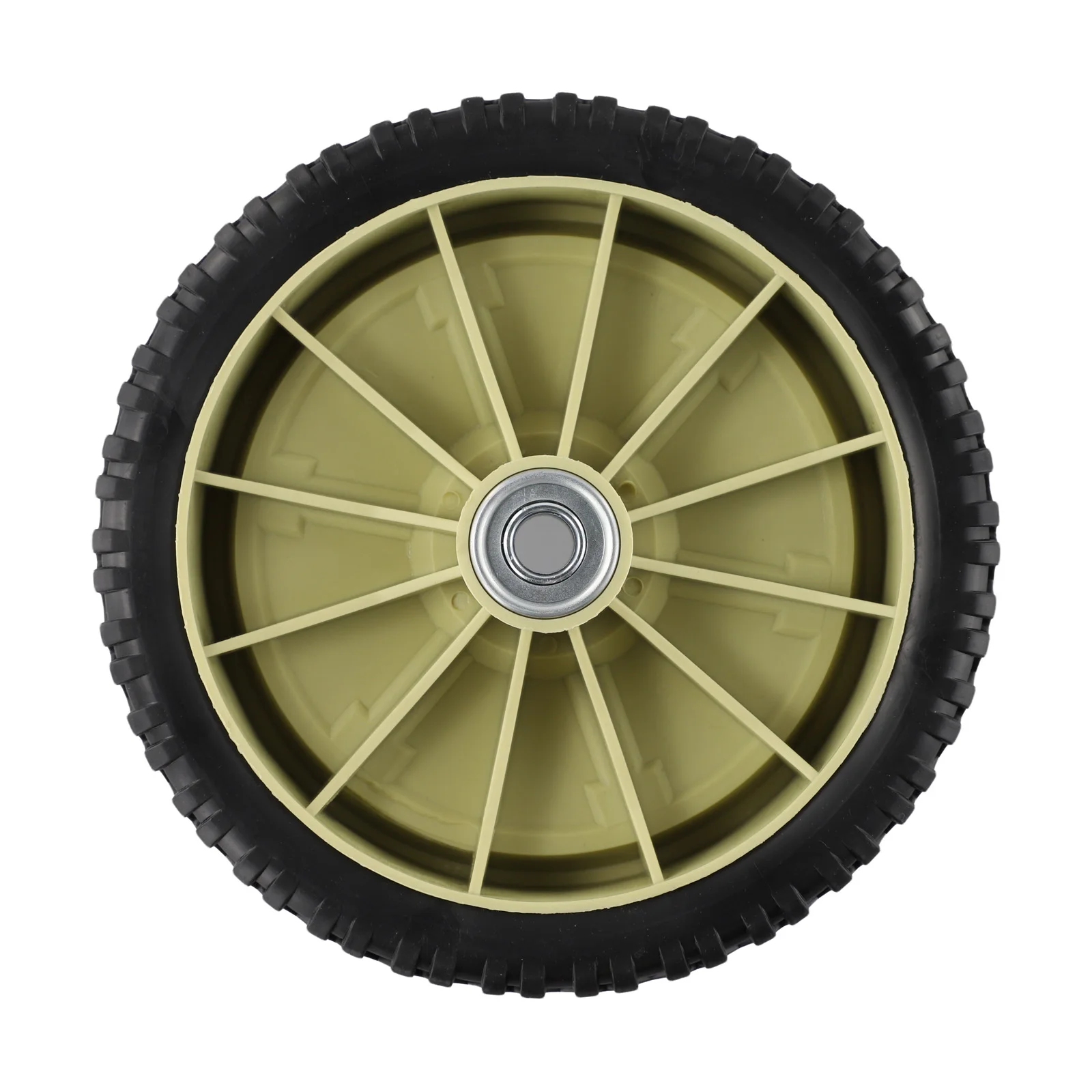 

1pcs Universal Lawn Mower Wheel For Hand Push Lawn Mower Operations Wheel Diameter 19.5cm Rubber Outdoor Parts