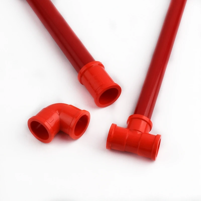 Length 50cm O.D 20~50mm Red PVC Pipe Home DIY Garden Irrigation System Aquarium Fish Tank Fittings Water Supply Tube Connector