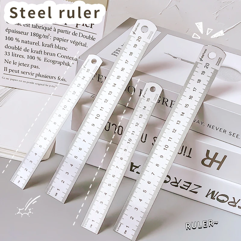 school item school useful back to school supplies architecture supplies drawing material Metal ruler Steel ruler School stuff