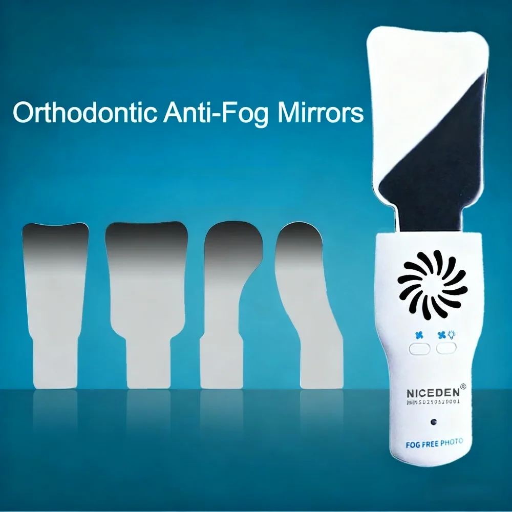 Photography Lighting Reflectors - 5PCS Dental Anti-Fog Mirrors Set with