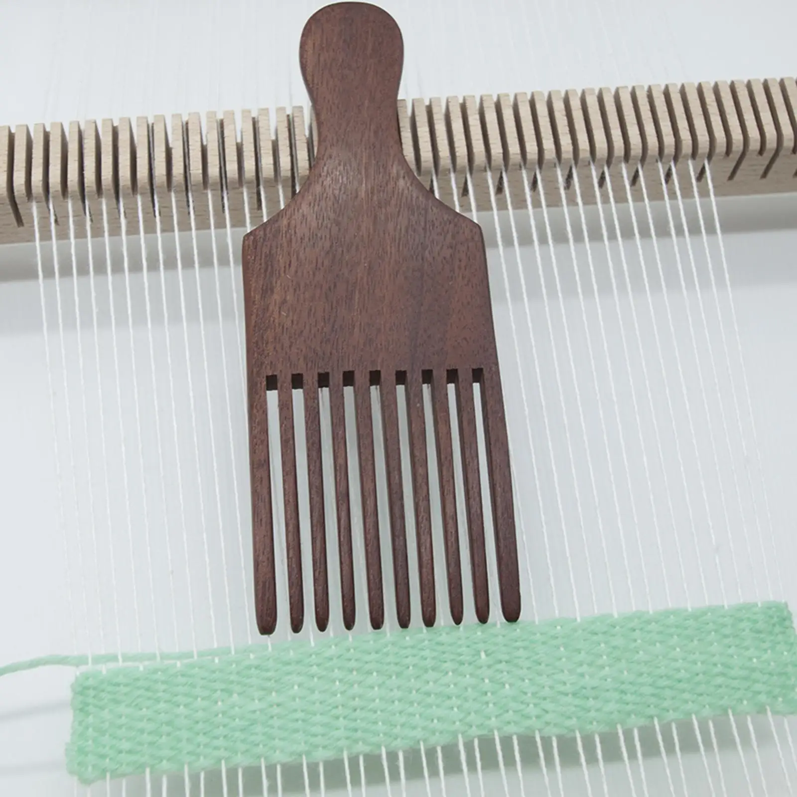 Phoebe Tapestry Weaving Fork Comb, Wood Loom Comb, Fabric Loom, Weaving Tools