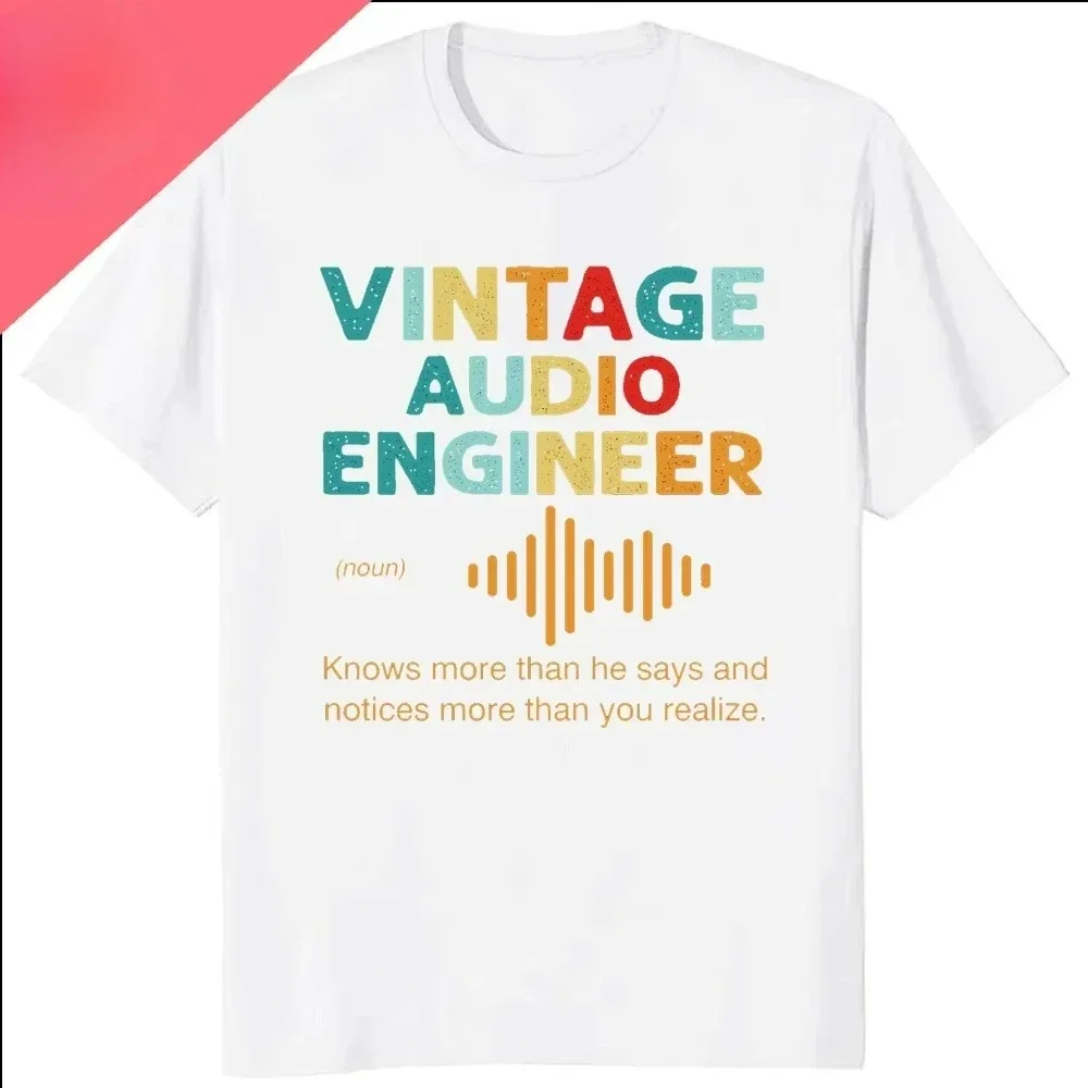 Timeless VU Meter Sound Engineer Analog Electronic O-Neck T Shirt  Audio Engineer Recording Studio Funny Tshits  Top - view 4
