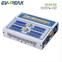 EV-PEAK CQ3 100W 10A 1-6S Battery Balance Charger for LiPo LiFe NiMH NiCd Battery